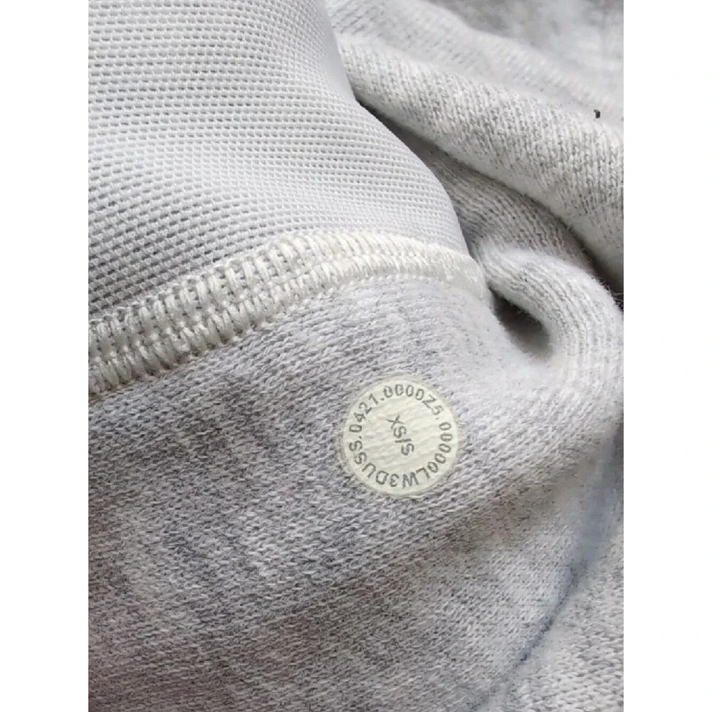 Lululemon Light Gray Scuba Half-Zip Hoodie XS/S Heathered Core Ultra Light Grey